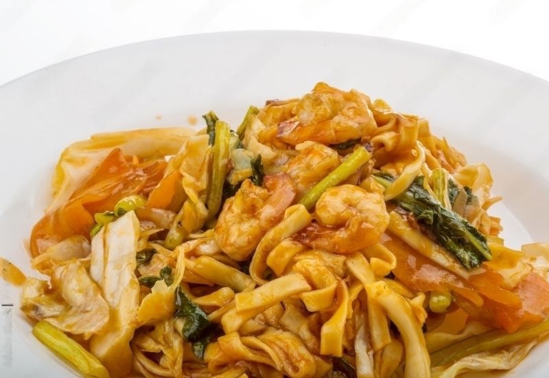 spicy udon noodles prawn
